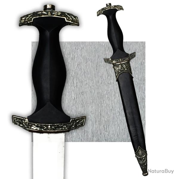 SUPERBE & RARE DAGUE 1933 POIGN�E PLASTIQUE ET LAME GRAV�E DE MOTIFS - D�CORATION