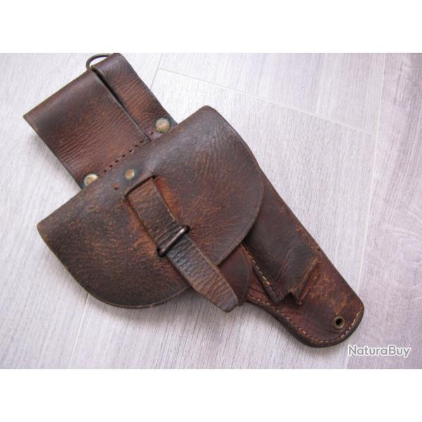 Holster cuir marron r�glementaire pour 7.65