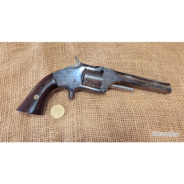 BEAU REVOLVER SMITH & WESSON SECOND MODELE (N� 2 OLD ARMY) CAL 32 RF