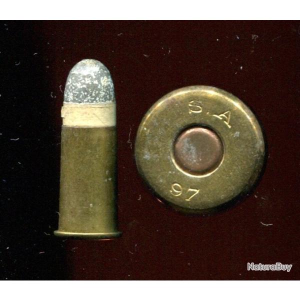9 mm Nagant Belge - marquage : SA 97 - balle plomb calepin blanc - �tui laiton - amorce cuivre