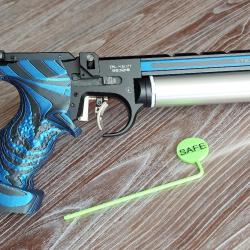 Crosse Droitier ou Gaucher Bicolore Polym&egrave;re pour pistolet STEYR LP1/LP2/LP5/LP10/LP50