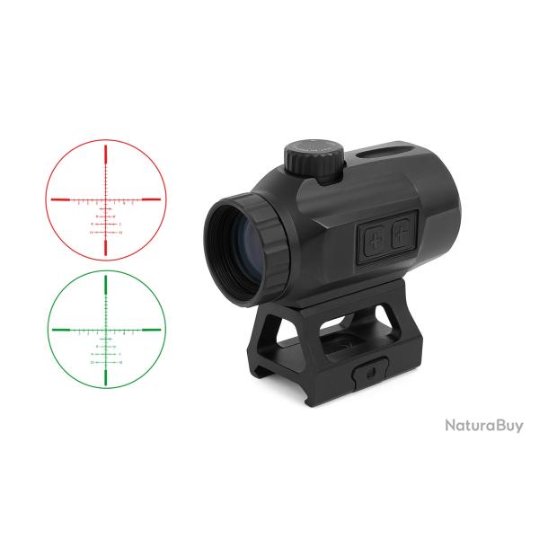 Point Rouge avec Grossissement 3x - R�ticule Rouge/Vert