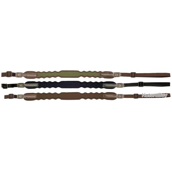Bretelle � fusil lanc�ol�e n�opr�ne � boucle standard - Niggeloh Marron