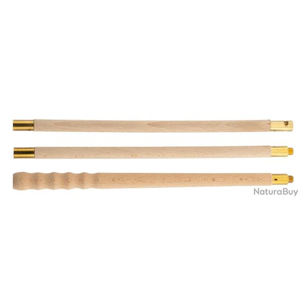 Baguette de nettoyage en bois pour canons (3 pi�ces)