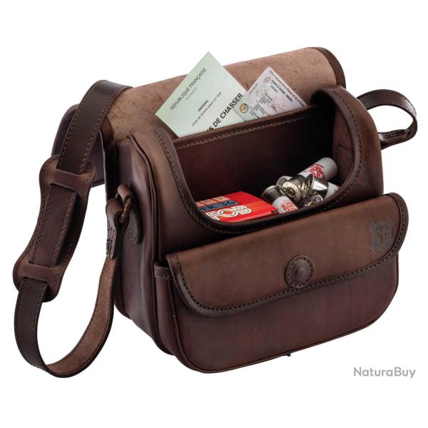 Sac � cartouches en cuir gras