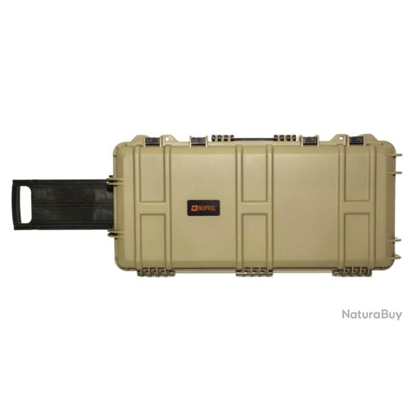 Mallette Waterproof 75x33x13cm mousse pr�-decoup�e Tan