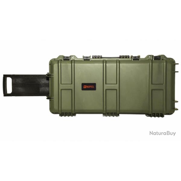 Mallette Waterproof 75x33x13cm mousse pr�-decoup�e vert