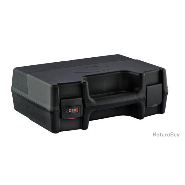 Mallette noire pour armes de poing avec fermeture � code