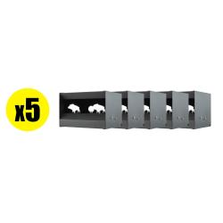 Pack Cible mobile silhouettes Sangliers pour air comprim&eacute; calibre 4.5 mm (x5)