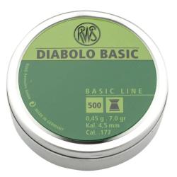 Bo&icirc;te de 500 plombs diabolos basic plats cal. 4,5 mm 4.5 mm