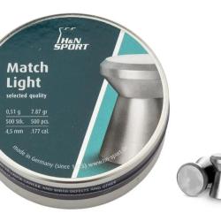 Plombs Match Light cal. 4,5 mm 4.5 mm