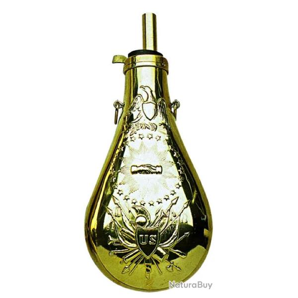 Poire � poudre Zouave en laiton cal. .58 .58 PN