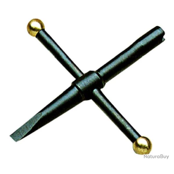 Cl� cruciforme 5 mm avec tournevis sp�cial revolver
