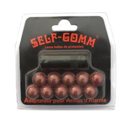 Adaptateur pour armes d'alarme + 10 projectiles M9 X 1.0 -Self Gomm
