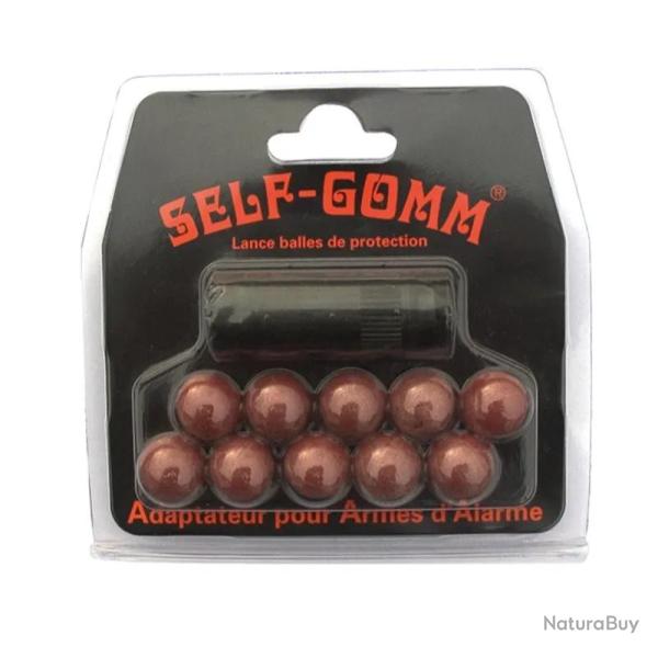 Adaptateur pour armes d'alarme + 10 projectiles M9 X 1.0 -Self Gomm