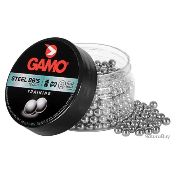 Boite de 500 billes acier BB's cal. 4.5 mm 4.5 mm