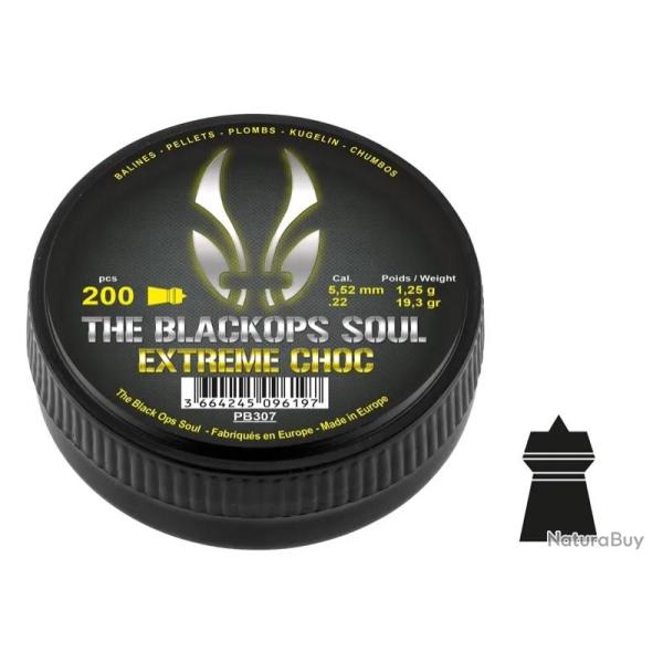 Plombs The Black Ops Soul EXTREM CHOC Cal. 5,5 mm 5,5 mm