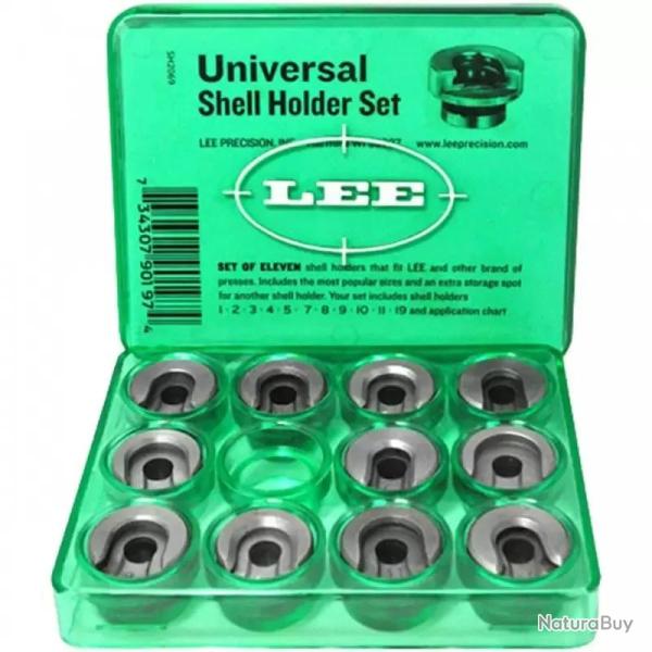 Lee pr�cision - Kit de 11 Shell Holders (support de douille) R-Type pour presse