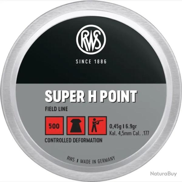 Plombs Rws Super H-Point 6,35mm
