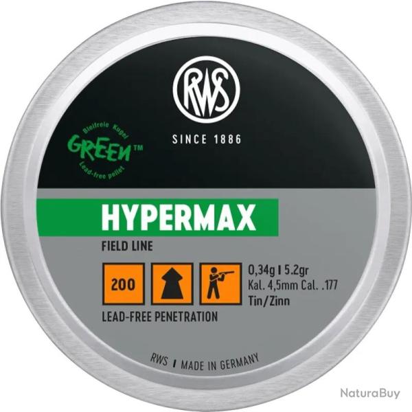 Plombs Rws Hypermax 4,5mm