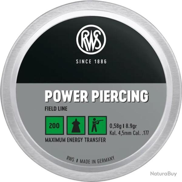 Plombs Rws Power Piercing 4,5mm