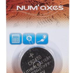 Blister 1 pile CR2450 lithium 3 V Num'Axes