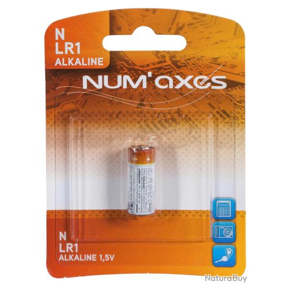 Blister 1 pile LR01 alcaline 1,5 V Num'Axes