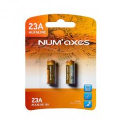 Blister 2 piles 23A alcalines 12 V Num'Axes