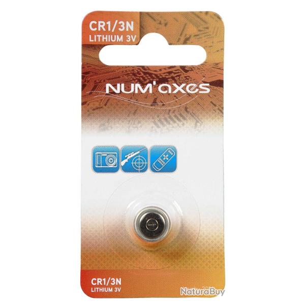 Blister 1 pile CR1/3N lithium 3 V Num'Axes