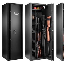 Coffre fort Rietti 9 armes &agrave; serrure &agrave; clef 4+3+2 armes 150X45X40 / 70 Kg