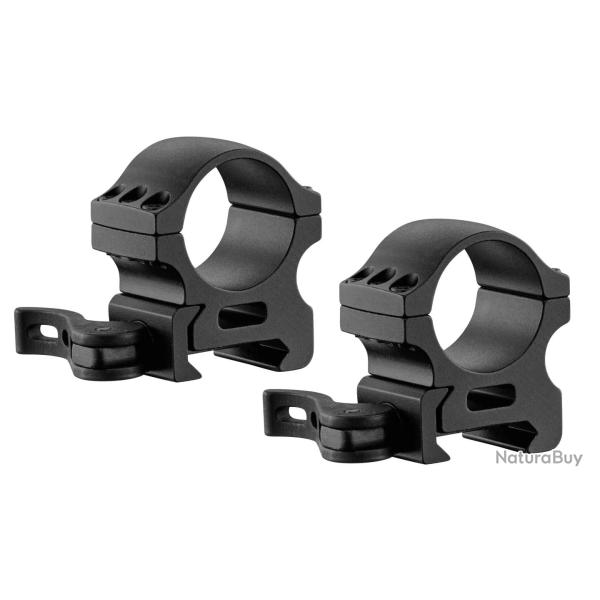 Colliers pour lunette de tir � levier 6 vis Kasterberg - Rail Weaver Diam. 30 mm - BH 25,4 mm