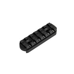 Rail picatinny compatible systeme anshutz pour gladio X 75 mm