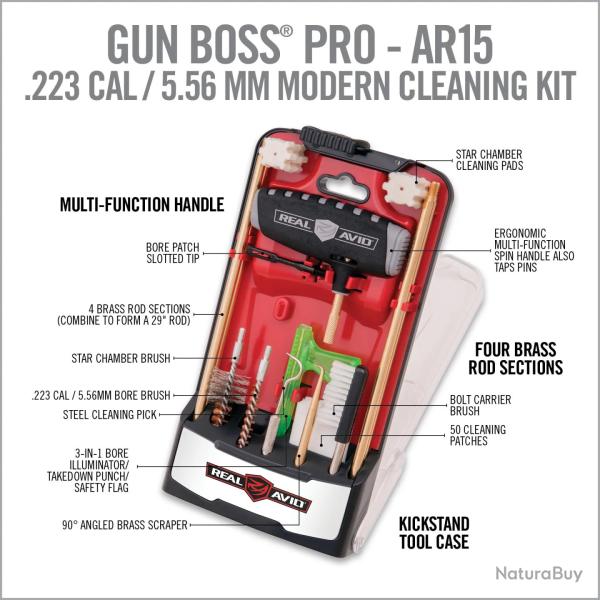 Kit De Nettoyage AR15 - Gun Boss Pro