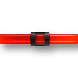 Guidon long pour fusil rouge fluo Diam. 2 mm - M 2,6 - L 17,5 mm