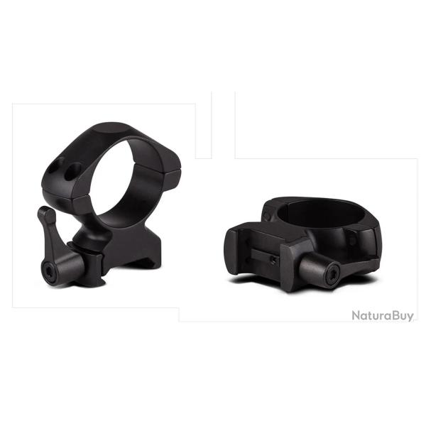 Colliers � levier pour lunette Konus 25,4 mm - Medium - Weaver H 21 mm