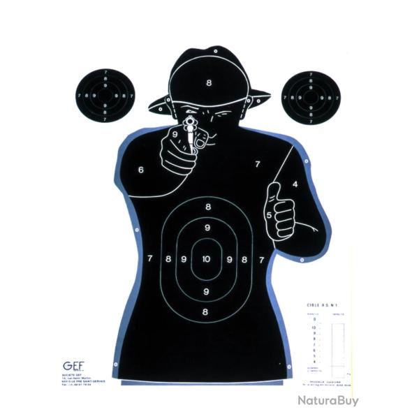 Cible humaine 51x71 cm