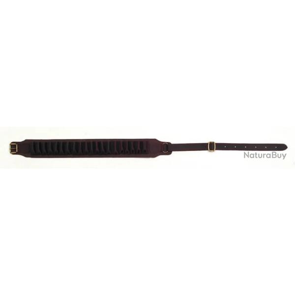 Cartouchiere 20 tubes cuir vieilli Colombi