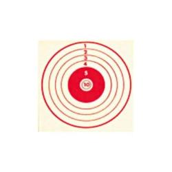 Cible 10x10 cm rouge x100