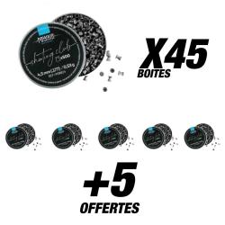Pack Plombs Plats Shooting Club Powair - Cal. 4,5 mm x25000 (50 Boites)