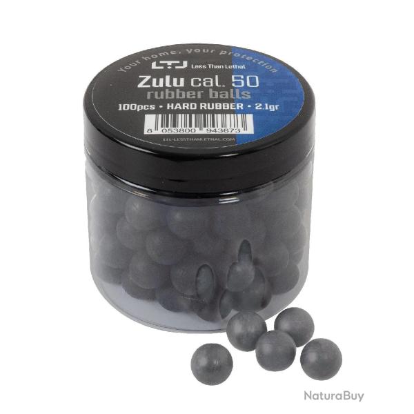 Bille Caoutchouc Zulu Legere - Cal. 50 x100