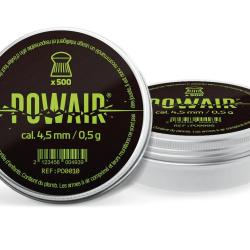Plombs Ronds Domed Powair - Cal. 4,5 mm x500