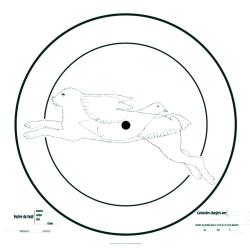 Cible d'essai pour fusil 90x90 cm
