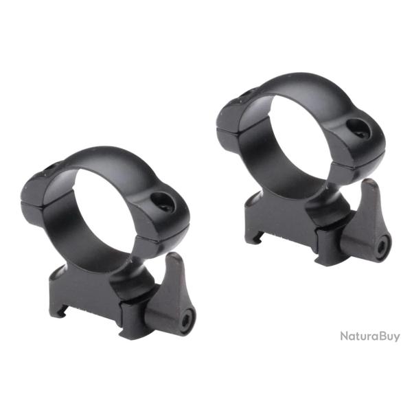 Colliers pour lunette Quick 30 mm - Haut - Weaver