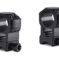 Colliers pour lunette Hawke Tactical 25,4 mm - Extra-Haut - Weaver