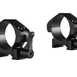 Colliers pour lunette Hawke pr&eacute;cision 30 mm - Bas - Weaver &agrave; levier