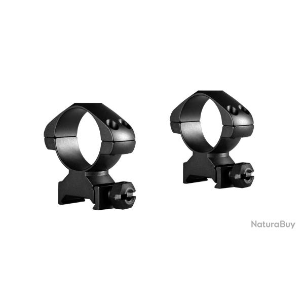 Colliers pour lunette Hawke pr�cision 30 mm - Haut - Weaver