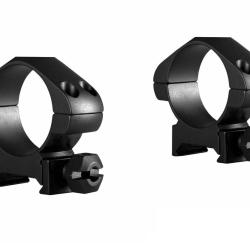 Colliers pour lunette Hawke pr&eacute;cision 30 mm - Medium - Weaver