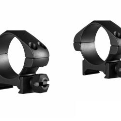 Colliers pour lunette Hawke pr&eacute;cision 30 mm - Bas - Weaver
