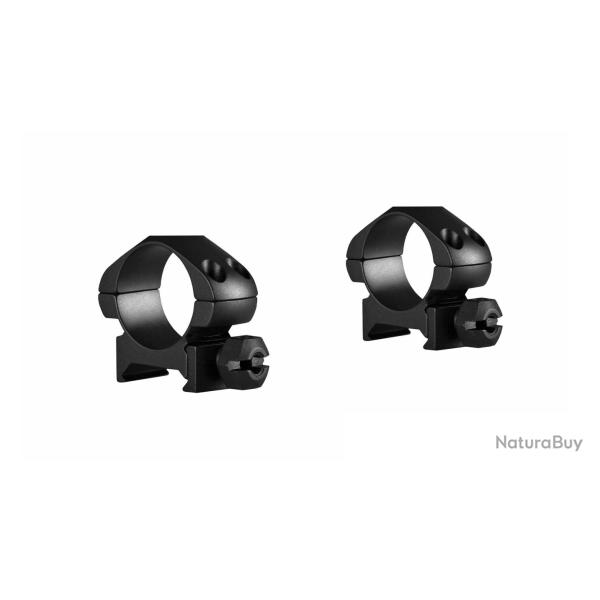 Colliers pour lunette Hawke pr�cision 25,4 mm - Bas - Weaver