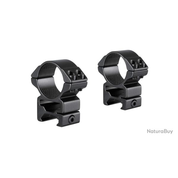 Colliers pour lunette Hawke Match 30 mm - Haut - Weaver